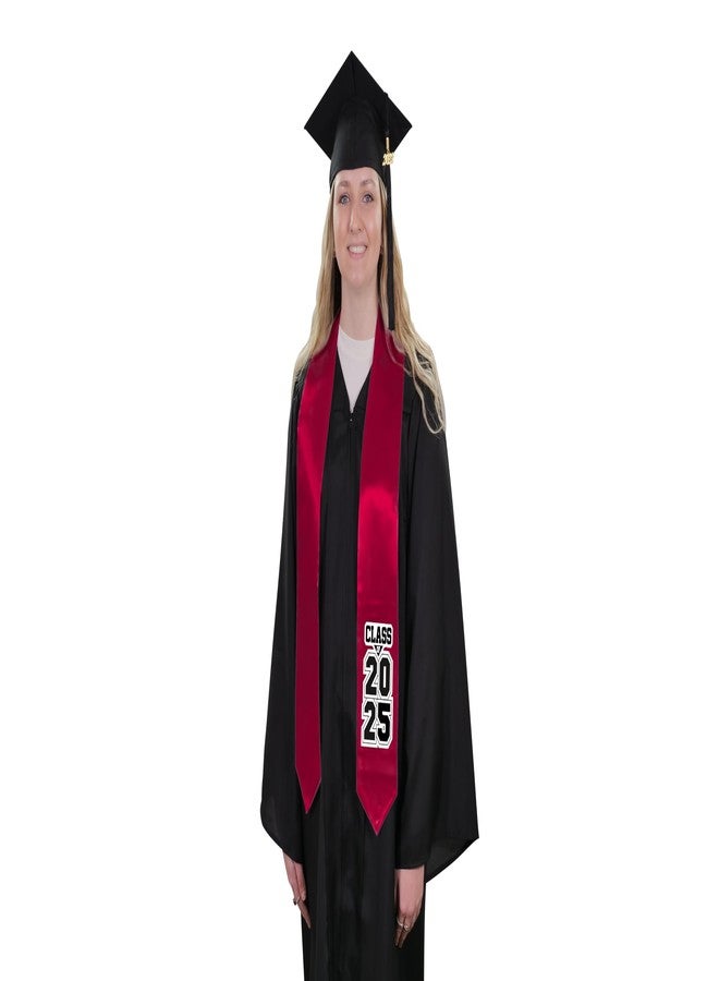 CLERKMANS Elegant Graduation Stoles for 2025 | Premium Satin Graduation Sashes with Hand-Embroidered Class of 2025 | Perfect for High School & College Celebrations - Image 1